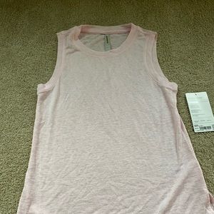 Athleta tank top breezy tank light pink NWT